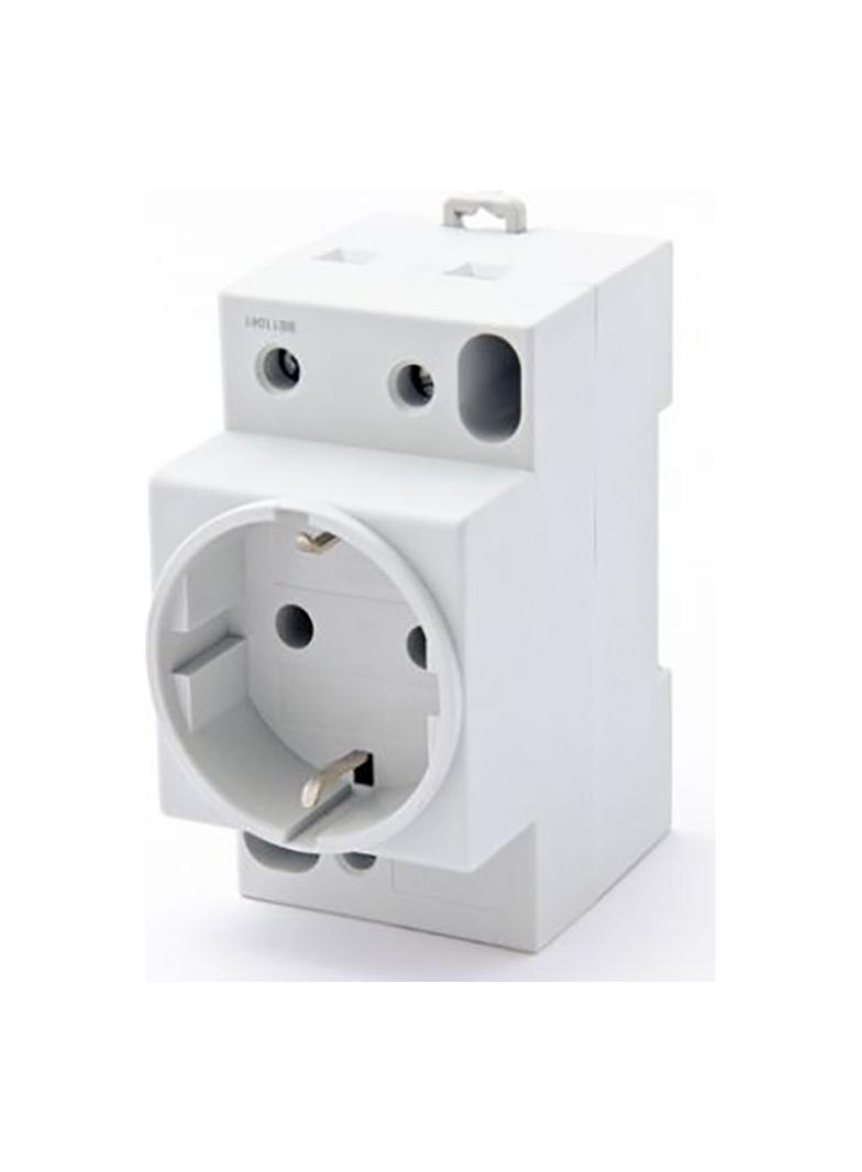 Gniazdo na szynę TH z uziemieniem wersja Schuko