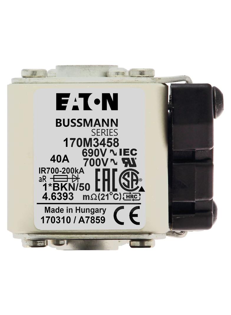FUSE 40A 690V 1*BKN/50 AR UC Wkładka szybka 40A AC 690V rozmiar 1 45x59x51 mm aR IE 170M3458 EATON