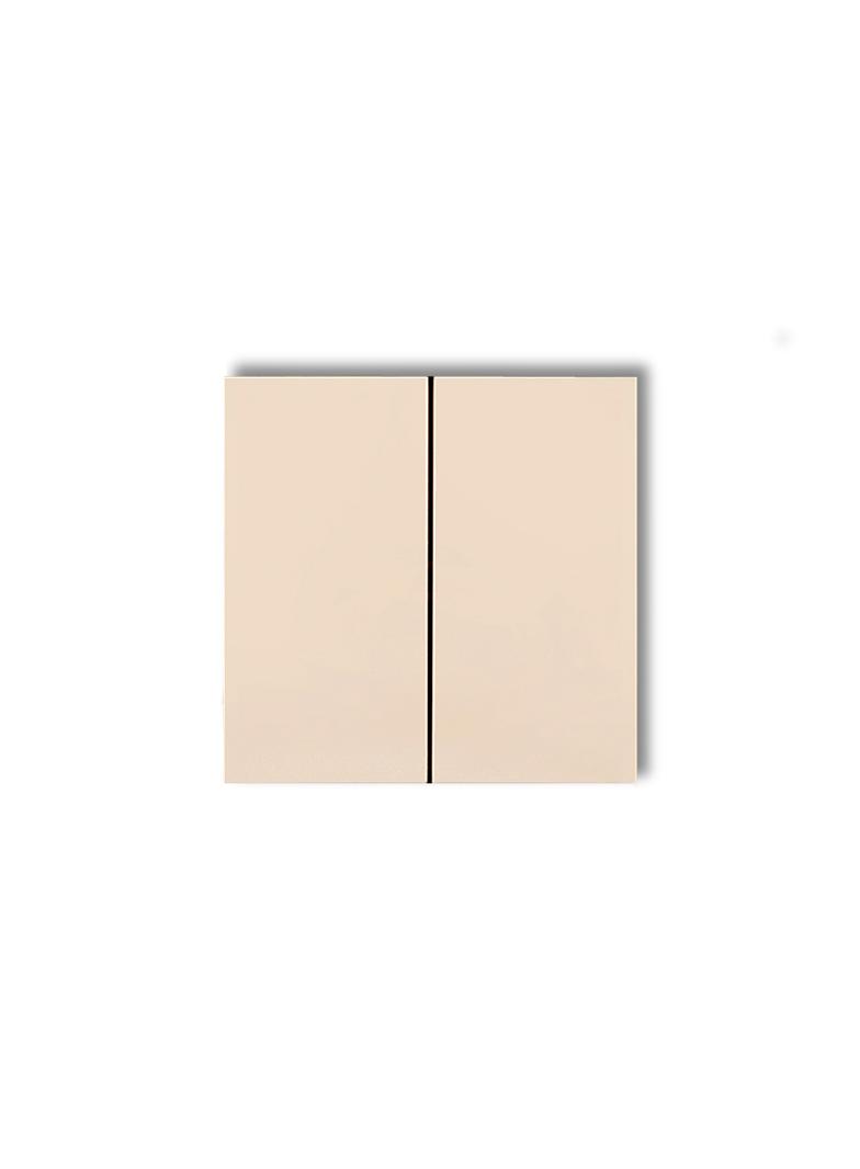 Klawisze podwójne do łączników DECO, FLEXI (komplet dwóch sztuk) beżowy 1DKL-2 KARLIK