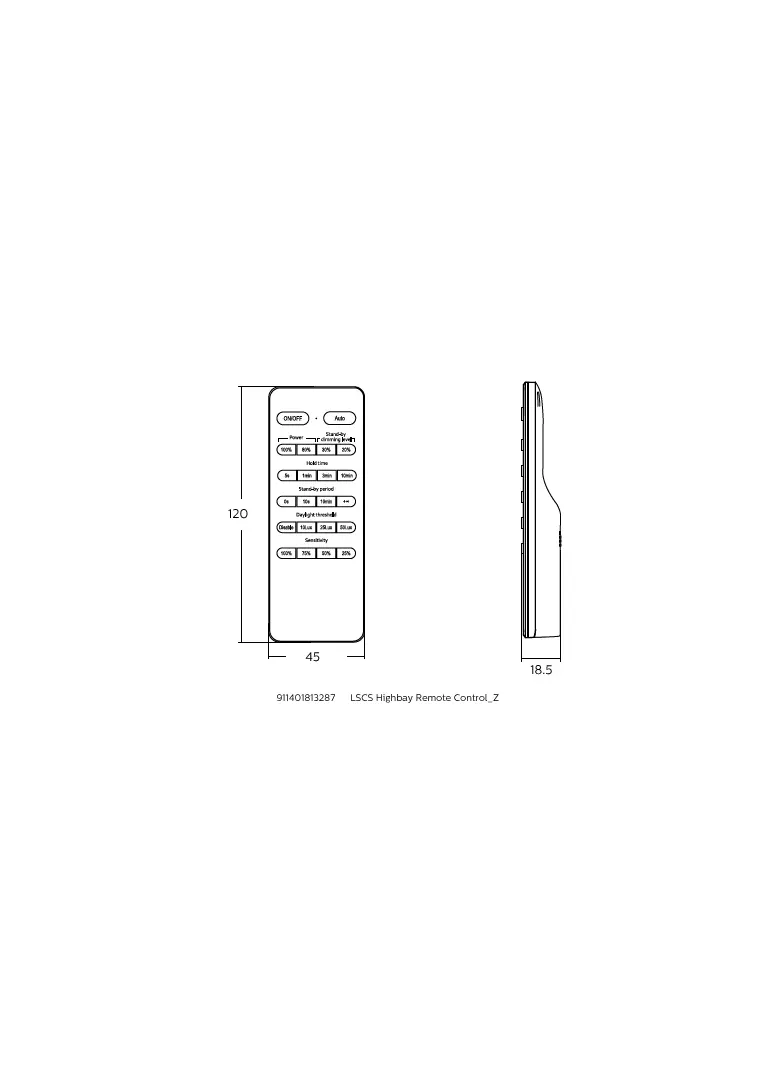 Akcesorium Ledinaire LSCS Oprawa Highbay Remote Control_Z gw. PHILIPS