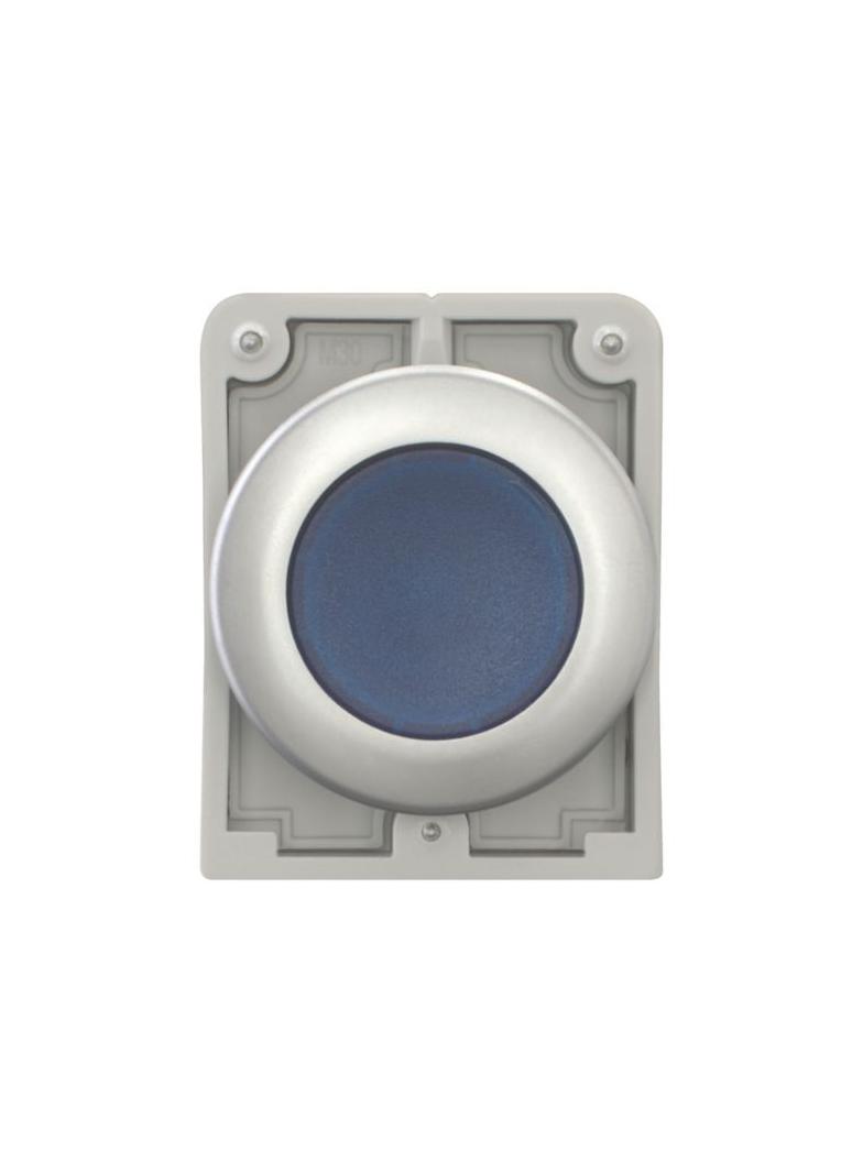 M30C-FDL-B Przycisk podświetlany 30mm płaski niebieski z samopowrotem 182940 EATON