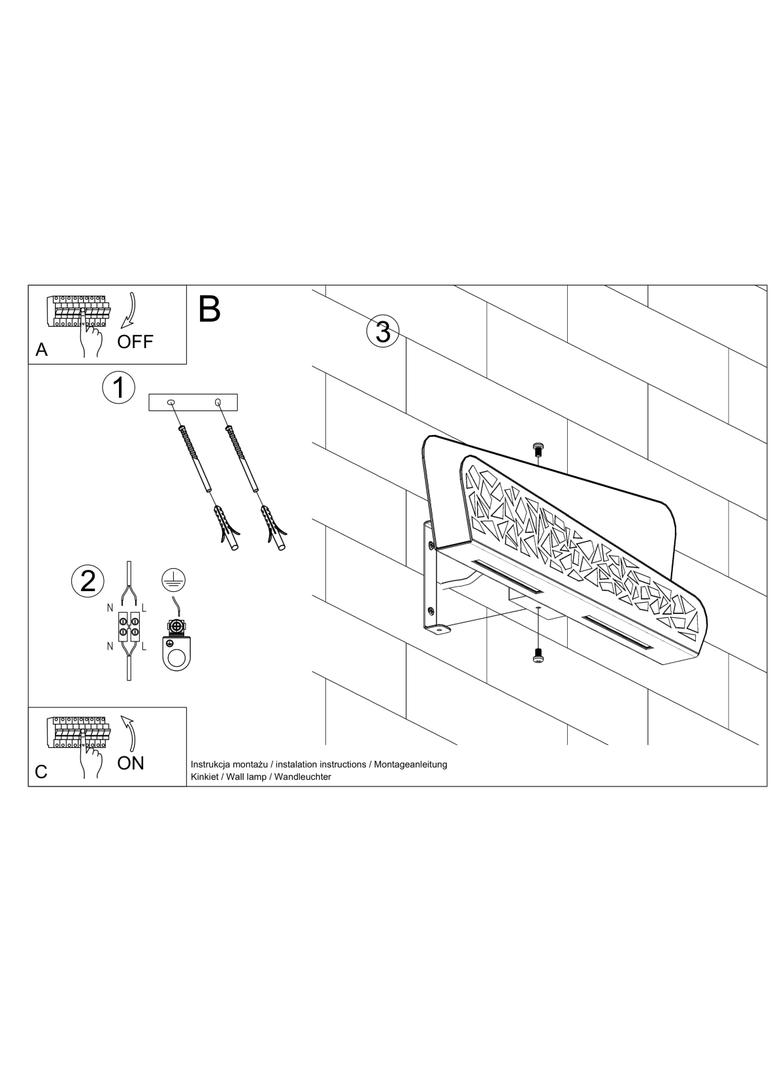 Sollux Kinkiet ALIZA biały SL.0933