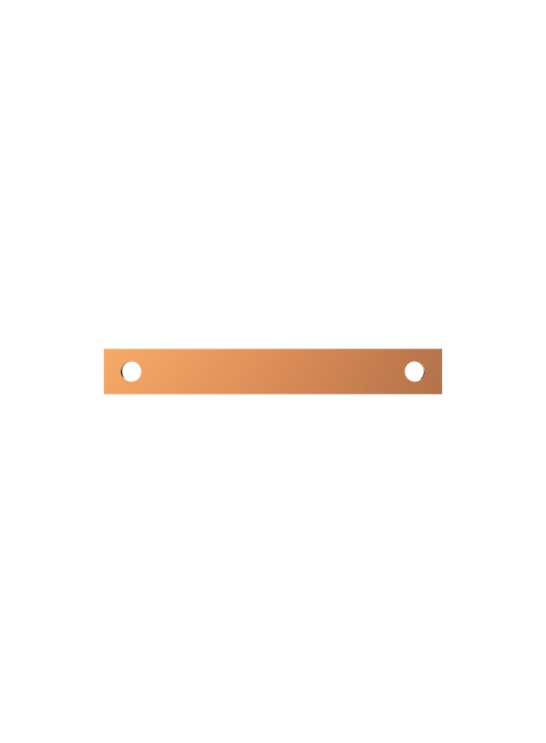 ZX2404 Łącznik Cu 20x5mm V1 (C) (do samodzielnego montażu)