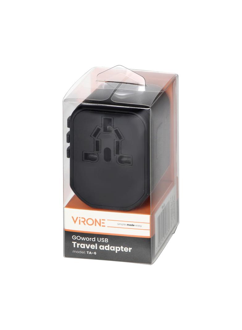GOworld USB uniwersalny adapter 200 krajów 2 x USB TA-6 ORNO