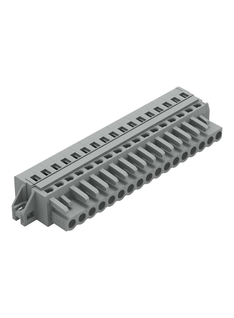 MCS-MIDI Classic gniazdo 17-bieg. szare raster 5 mm /10szt./ WAGO