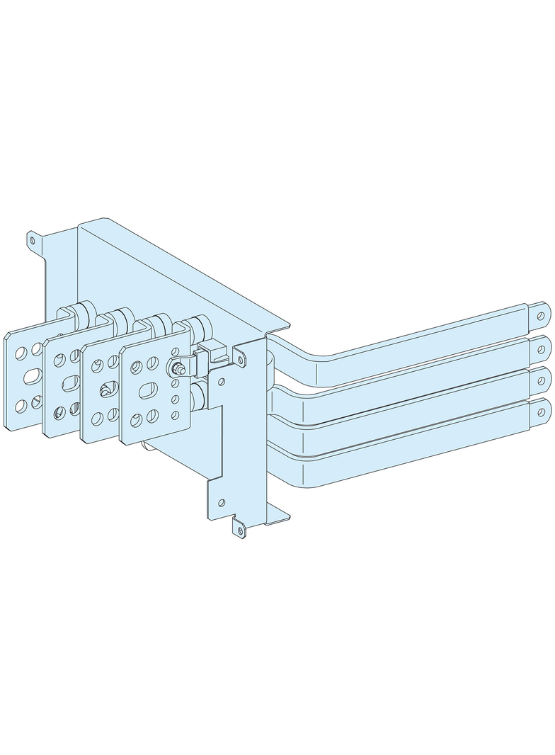 Rozdzielnice PrismaSet, podłączenie aparatu NSX250 4P z przyłączami
