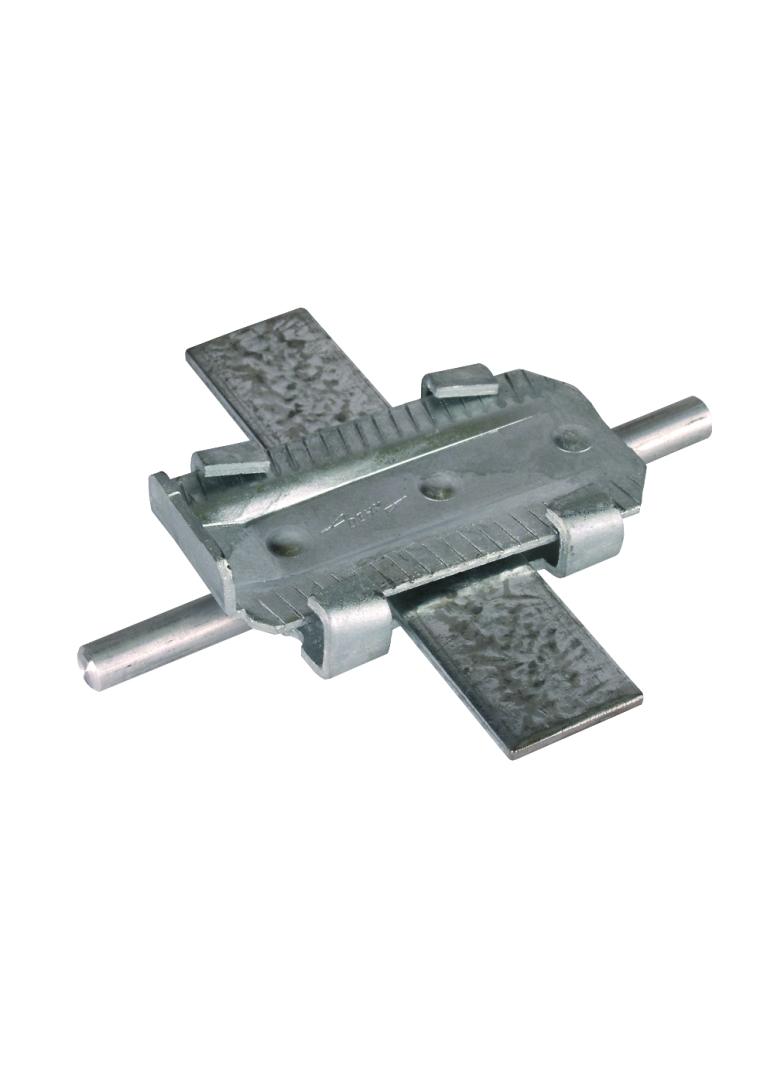 Zacisk klinowy do drutu i płask. 10/30x3,5-40x4 mm, z rastrem, St/tZn