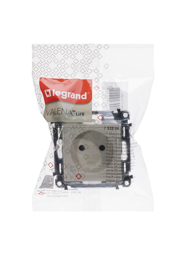 VALENA LIFE GNIAZDO 2 P Z PRZESŁONĄ KREMOWE 16 A – 250 V~ , Legrand