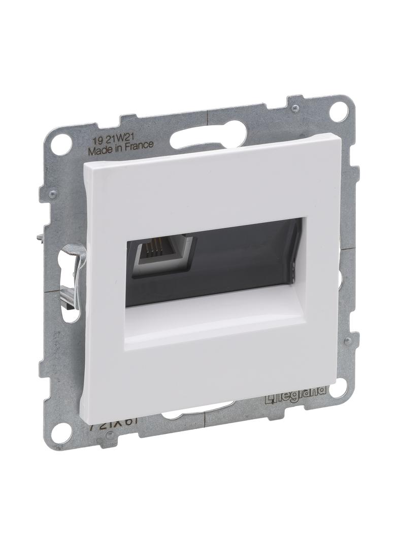 SUNO - Gniazdo RJ 11, Biały, Legrand
