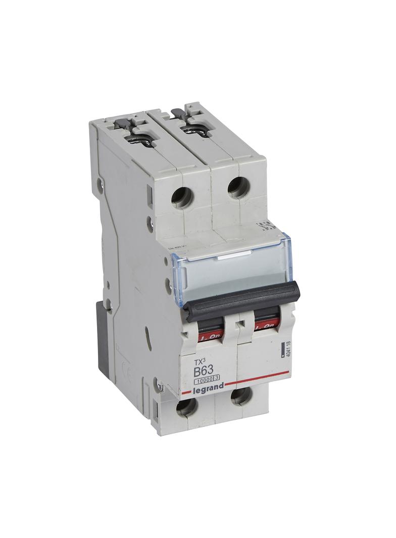 Wyłącznik Nadprądowy S 312 2P B63A 10000A TX3 404118 LEGRAND