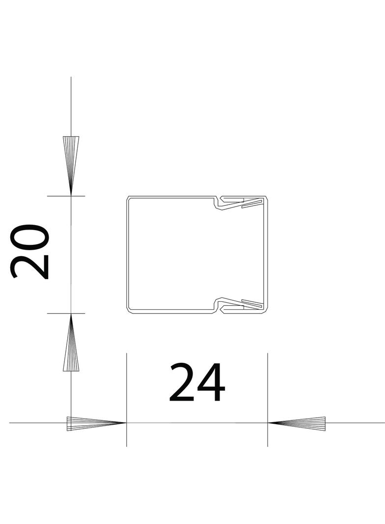 KANAŁ 20X 20 STAL FS