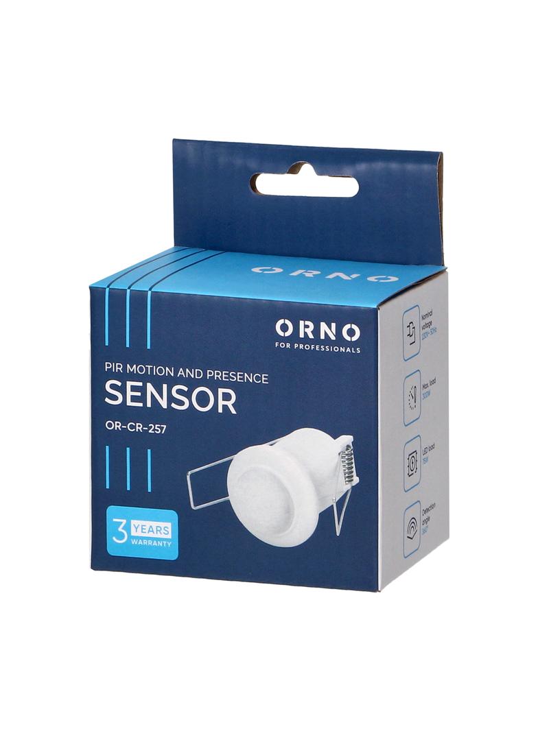 Czujnik ruchu i obecności 360st. IP20 800W do sufitów podwieszanych mini OR-CR-257 ORNO