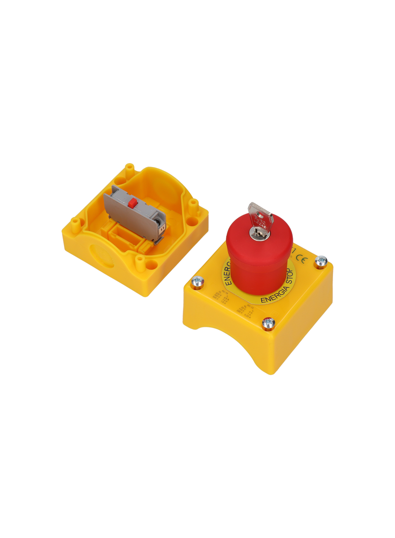 Kaseta sterownicza z przyciskiem bezpieczeństwa z kluczykiem SP22K1-BSN-1