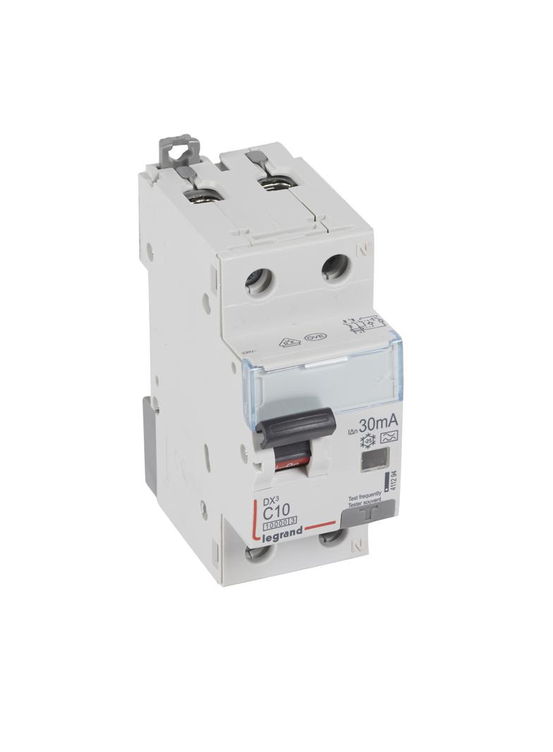 WYŁĄCZNIK RÓŻNICOWONADPRĄDOWY P 312 2P C 10A 30MA TYP A 10KA SERII DX3, Legrand