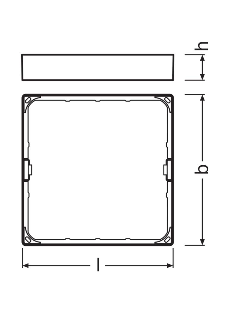Ramka do montażu powierzchniowego Opraw DOWNLIGHT Slim SQ210 4058075079434 LEDVANCE