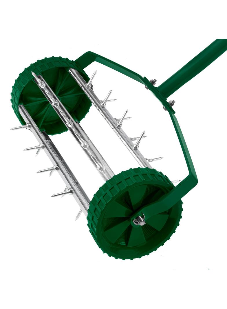 Aerator ręczny, wertykulator walcowy do trawy 27 kolcy, średnica 15cm