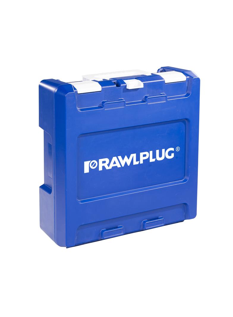 Młotowiertarka SDS plus 18V RawlHAMMER 20mm 2,0J – 2 akumulatory 5,0 Ah ładowarka 6,5 A walizka /1sz