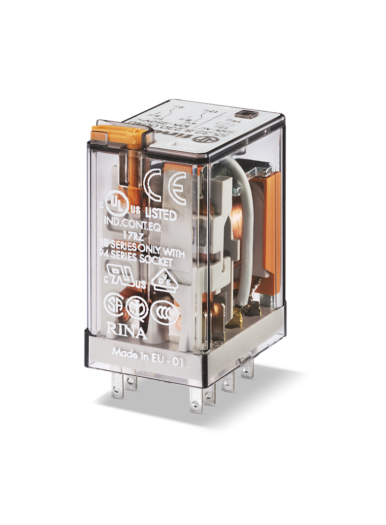 Przekaźnik przemysłowy miniaturowy serii 55: 2P 10A 125V DC 55.32.9.125.5040 /10szt./ FINDER
