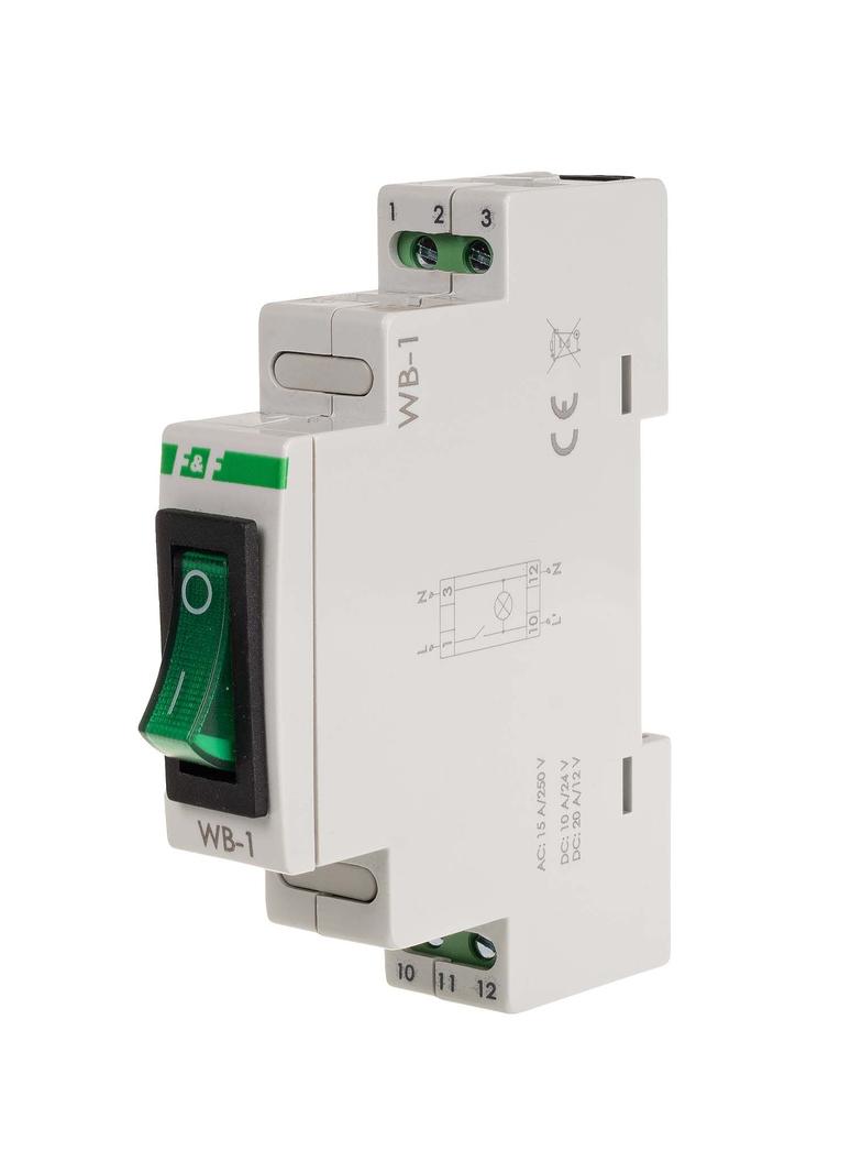 Przełącznik dwupozycyjny z lampką sygnalizacyjną zieloną