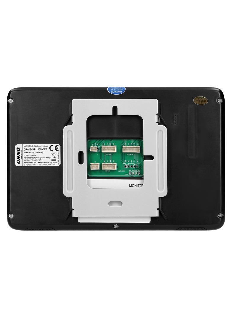 Zestaw wideodomofonowy bezsłuchawkowy kolor LCD 7" z czytnikiem breloków zbliżeniowych interkom OR-V