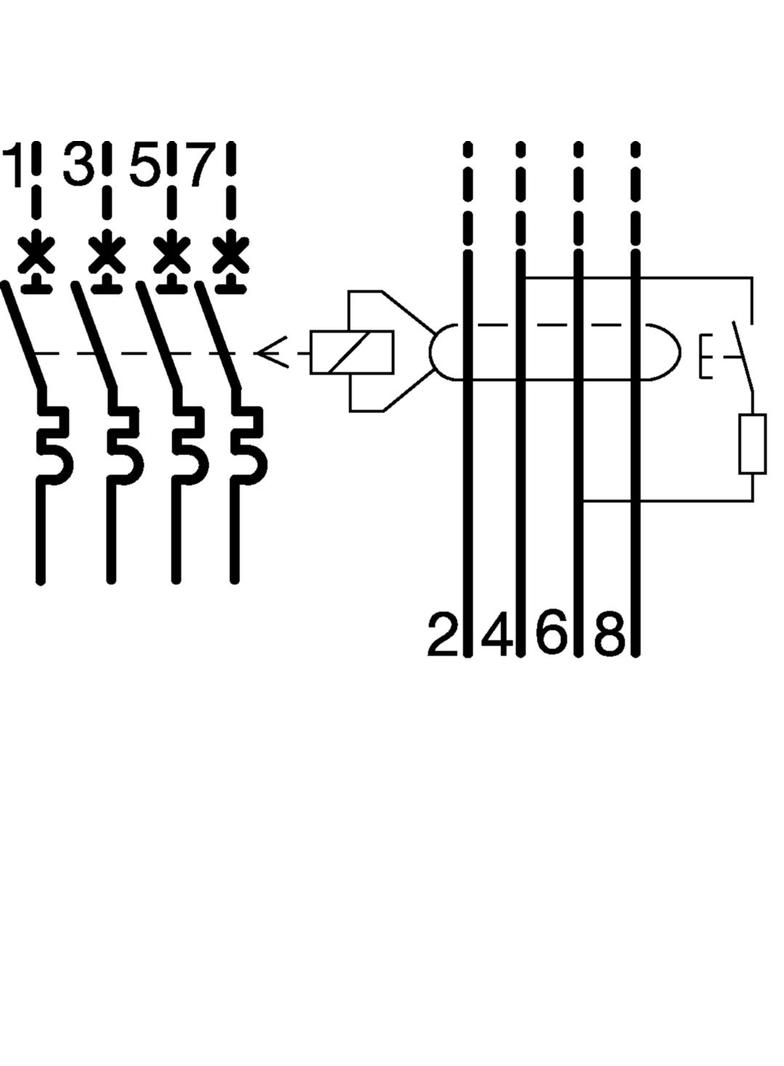 Blok różnicowoprądowy krótkozwłoczny do MCB HMxxxx 3P+N 125A/0,3-1A Typ A-HI BTH480E HAGER