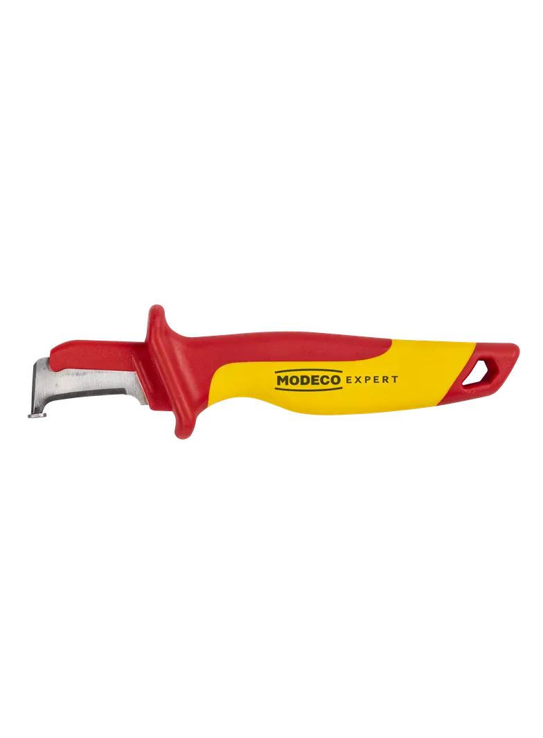 Izolowany nóż dla elektryka ostrze hakowe ze stopką 180mm VDE MN-63-055 RAWLPLUG