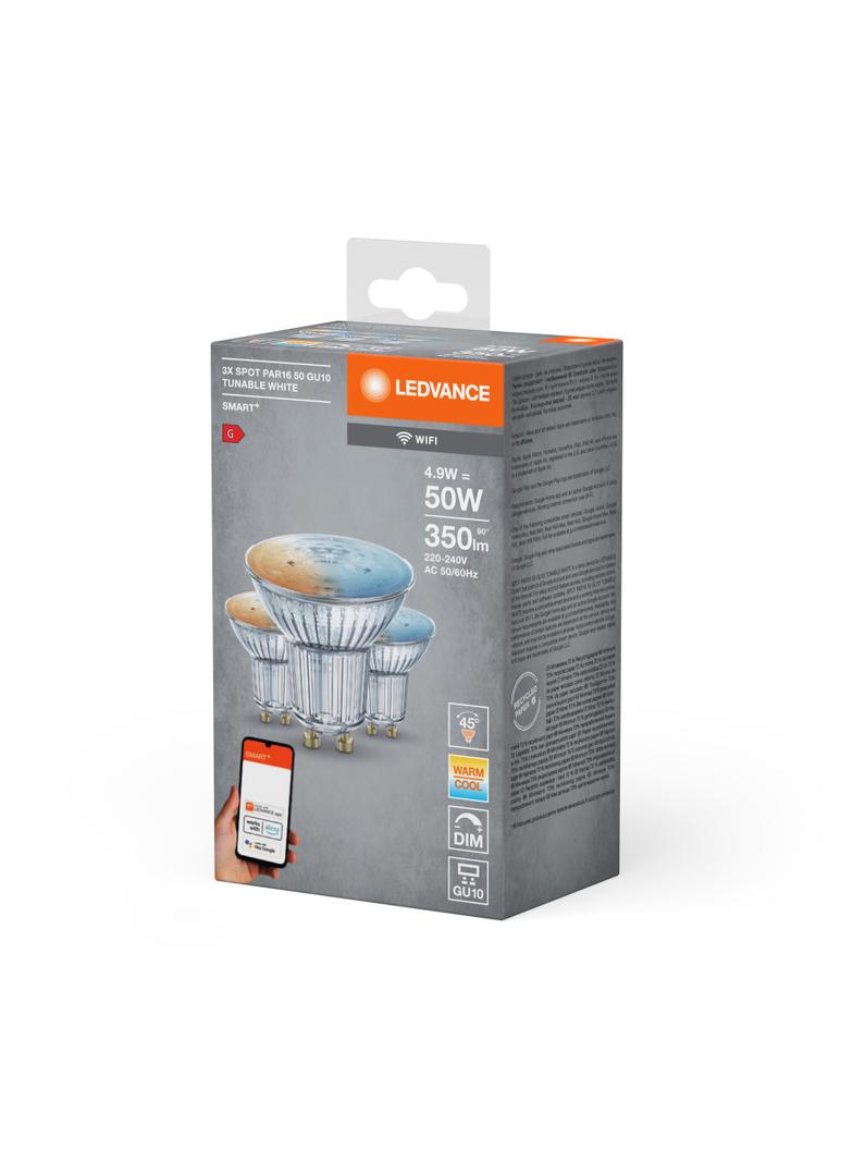 3PAK Żarówka LED GU10 5W 350lm CCT SMART+ WiFi Ściemnialna 4058075486034 LEDVANCE