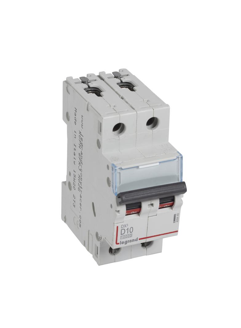 WYŁĄCZNIK NADPRĄDOWY S 312 2P D 10A 10000A SERII DX3, Legrand