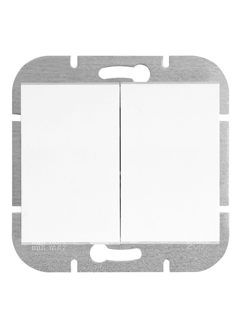 Łącznik podtynkowy świecznikowy Onyx, 10A, 250V, WP-2O, biały OR-OE-7501/W ORNO