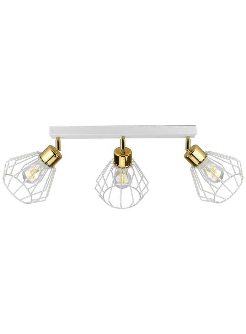 Waya 3P E27, oprawa ścienno-sufitowa, max. 3x60W, biała, listwa