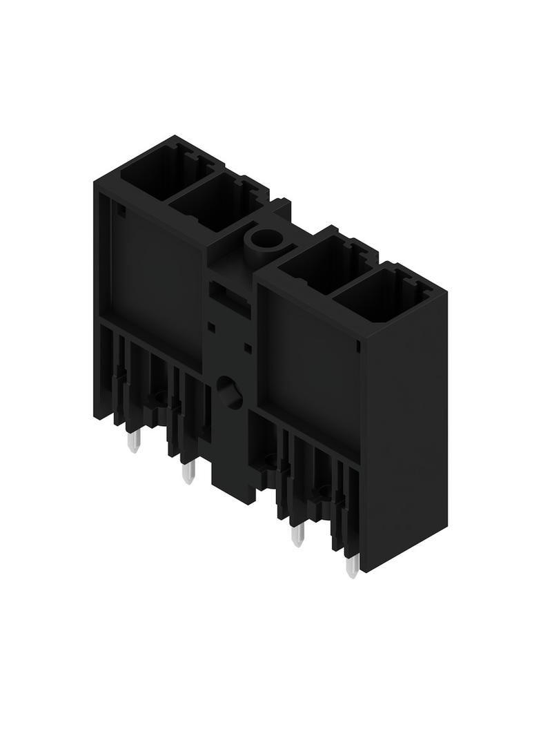 SV 7.62HP/04/180MF3 3.5SN BK BX Wtyki PCB (złącza płyty), 7.62 mm, Liczba biegunów: 4, kąt odejścia: 180° /48szt./ 1048530000 WEIDMÜLLER