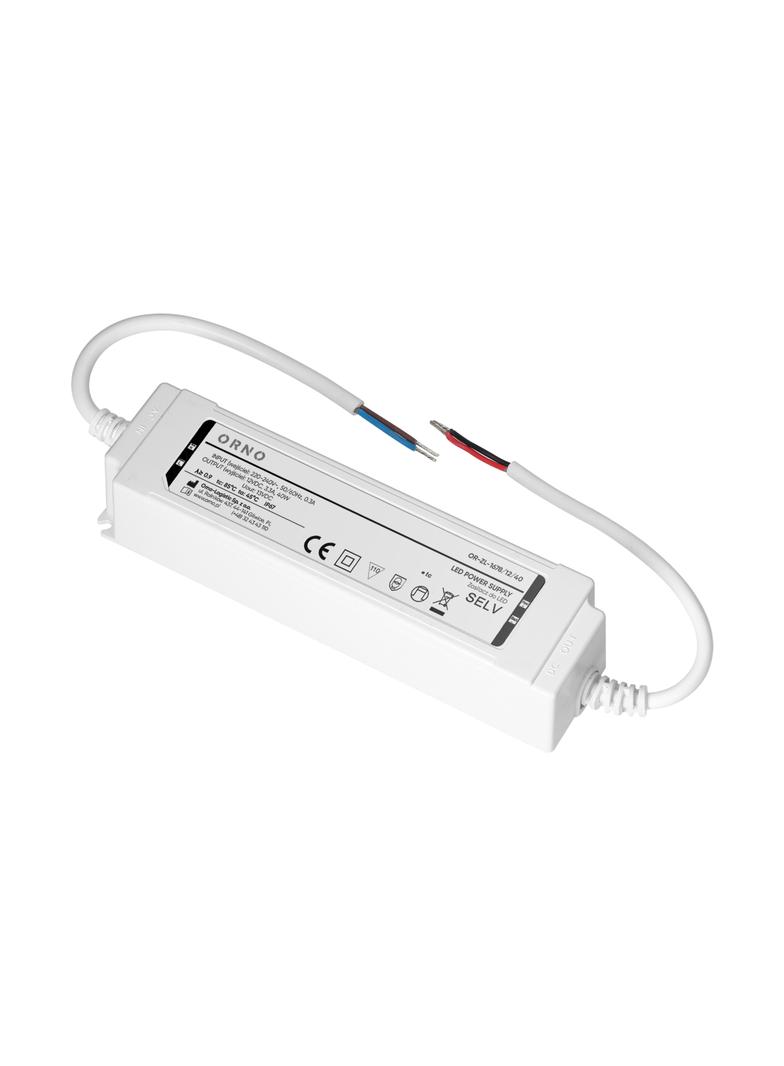 Zasilacz LED IP67, hermetyczny, 12V, 40W, plastikowa obudowa OR-ZL-1678/12/40 ORNO