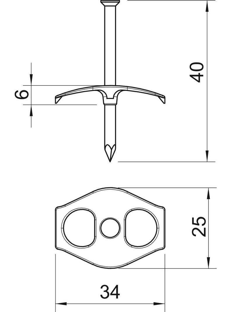 UCHWYT 1996/40 2,2X40
