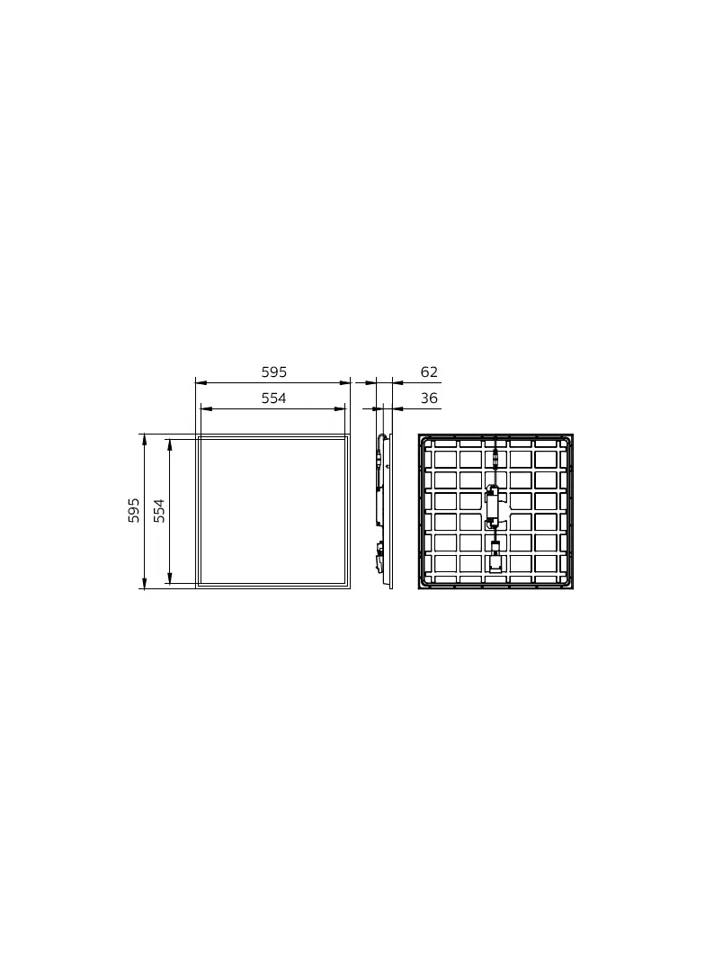 Panel LED Coreline RC132V G6 31/22W 2900/3100/3350/3600/4000/4300lm IP20/44 all-in 3000/3500/4000K b