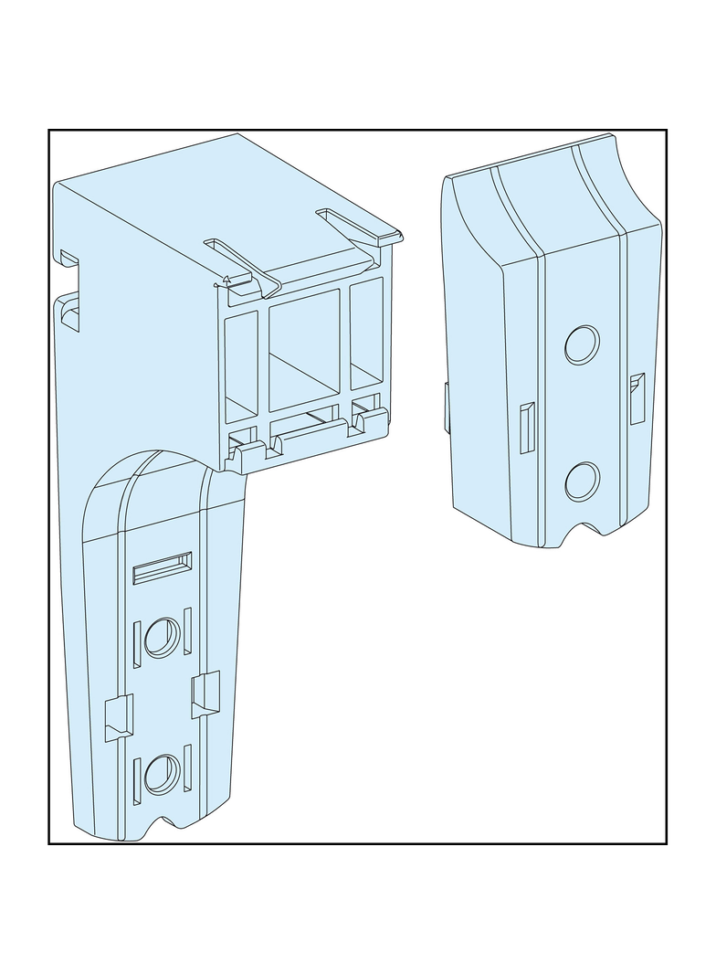 Rozdzielnice PrismaSet, 10 wsporników regulowanych do korytek kablowych