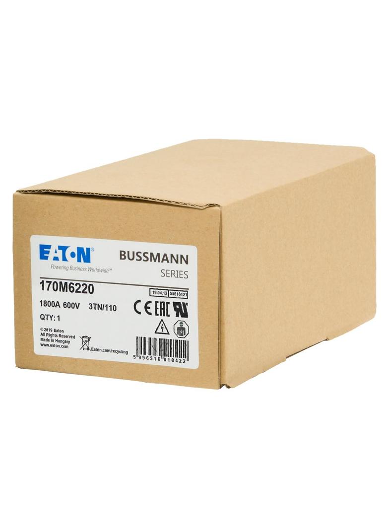 1800A 600V 3TN/110 aR INDICATOR FUSE Wkładka szybka 1800A AC 600V DIN 3 76x90x139 mm aR, 170M6220 EA