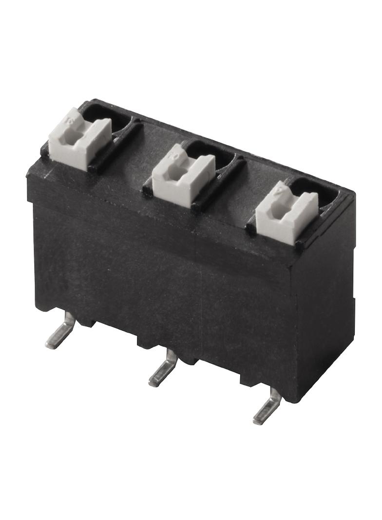 LSF-SMD 7.50/03/180 SN BK RL Zacisk płytki drukowanej, 7.50 mm, Liczba biegunów: 3, Kierunek odejścia przewodu: 180°, PUSH IN /180szt./ 1473850000 WEIDMÜLLER