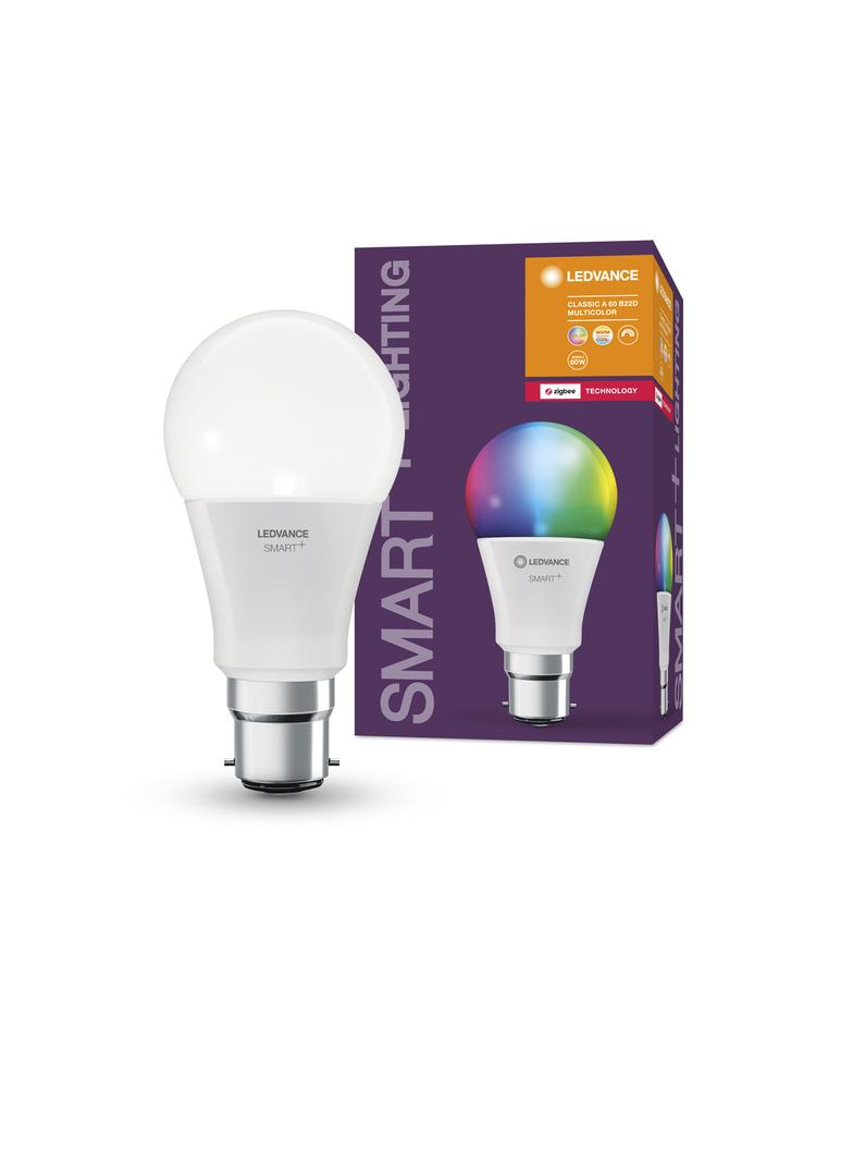 Lampa LED SMART ZBA60RGBW 9W 230VFR B22D FS1 LEDV