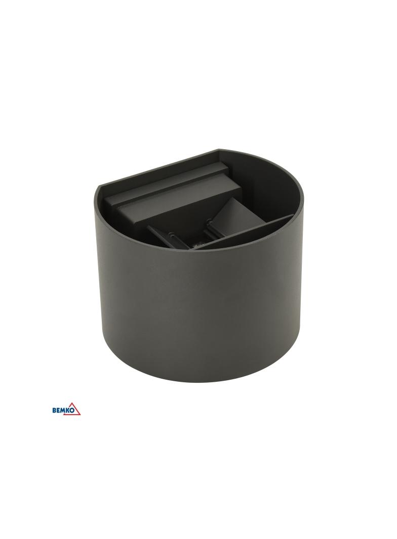 OPRAWA ELEWACYJNA VALIT 12W 4000K 1100LM IP65 100X110X130 OWALNA GRAFIT