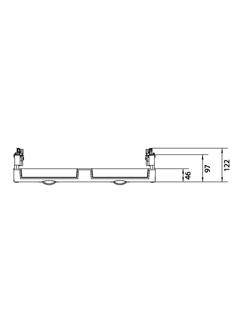univers N Blok dla szyn zbiorczych poziomych 300x500mm UE22E4B HAGER