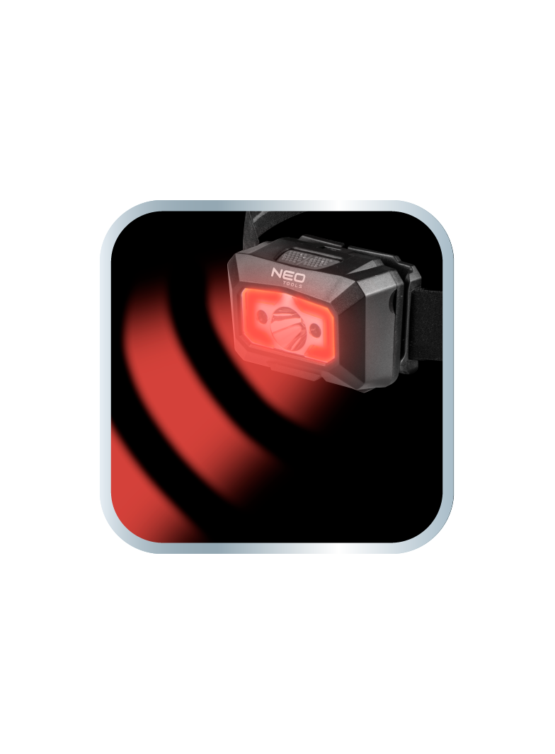 Latarka czołowa akumulatorowa USB 250 lm COB LED + czujnik ruchu