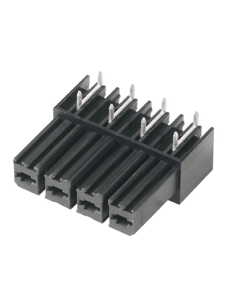BVL 7.62HP/04/270 3.5SN BK BX Wtyki PCB (złącza płyty), 7.62 mm, Liczba biegunów: 4, kąt odejścia: 270° /100szt./ 1929320000 WEIDMÜLLER
