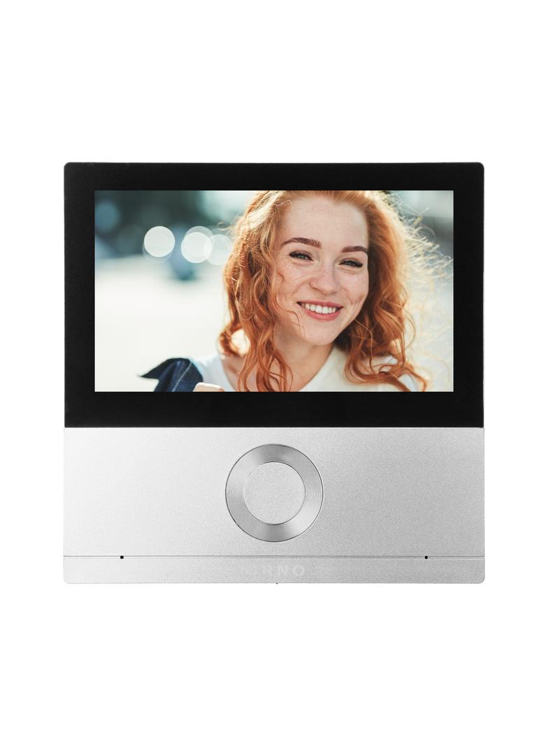 Wideo monitor bezsłuchawkowy, kolorowy, LCD 7", dotykowy, WiFi + Tuya, z gniazdem na kartę pamięci,