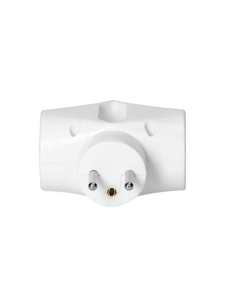 Rozgałęźnik 2x2P+Z, 1x2P/II, biały OR-AE-13221 ORNO