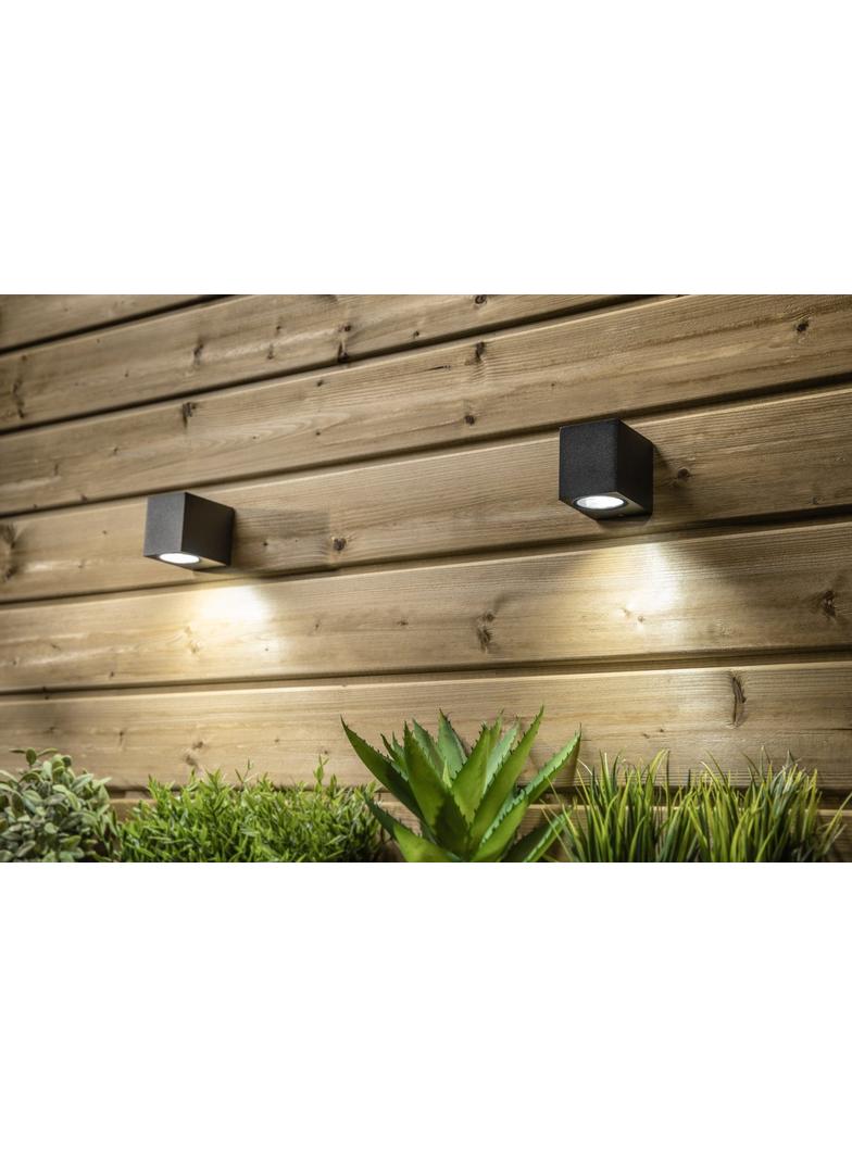 OPRAWA ŚCIENNA JEDNOKIERUNKOWA,TIAGO KW,GU10,MAX.35W,IP54,AC220-240V,50/60Hz,CZARNA