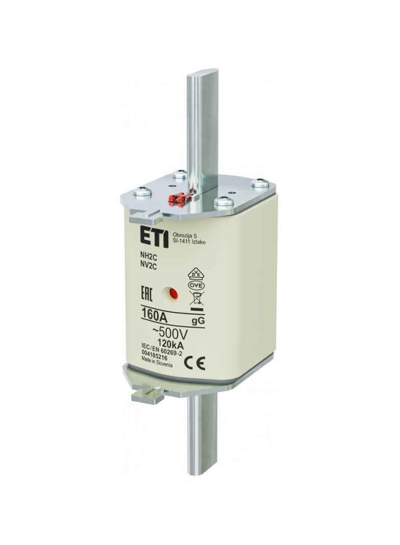 Wkładka topikowa NH zwłoczna KOMBI NH2C gG 160A 500V 004185216 ETI