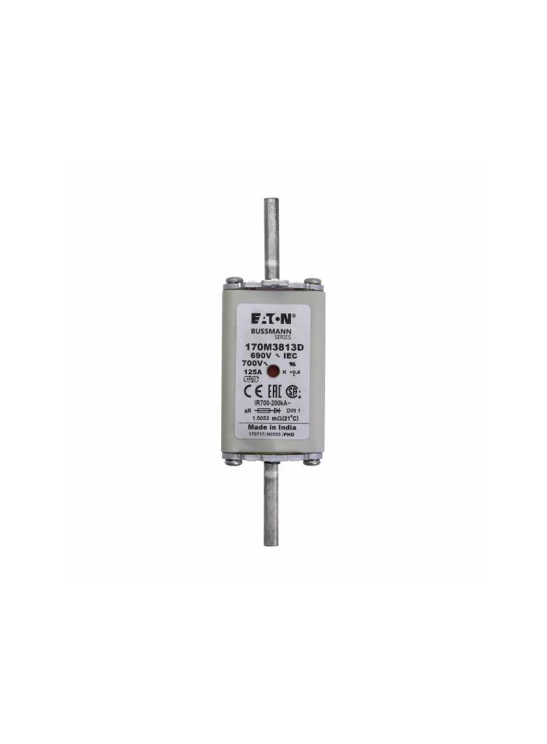 FUSE 125A 690V aR DIN 1 HSDNH Wkładka szybka 125A 690V aR DIN 1 podwójny wskaźnik 170M3813D EATON