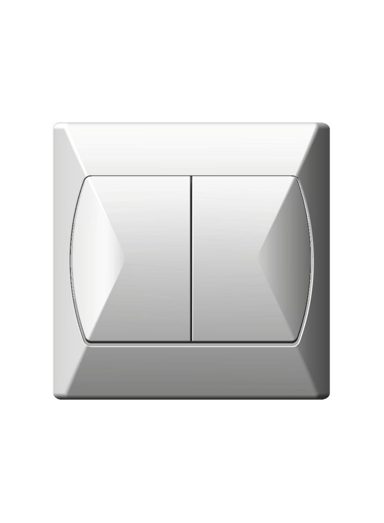 AKCENT Łącznik schodowy + jednobiegunowy - kolor biały