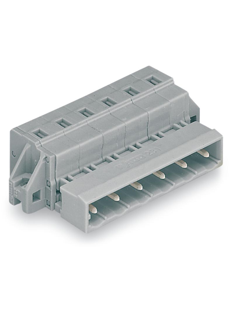 MCS-MIDI Classic wtyk 3-bieg. szary raster 7,5 mm /50szt./ WAGO