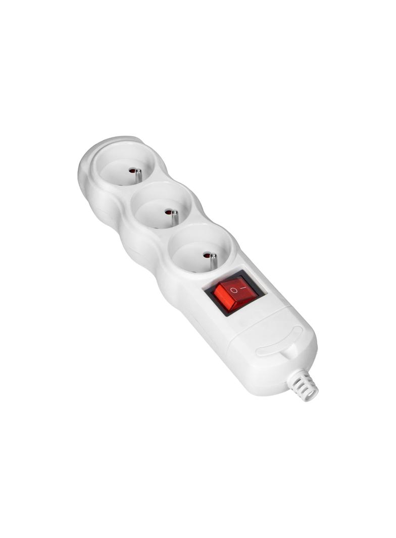 Rozgałęźnik wielogniazdowy 3x2P+Z z wyłącznikiem biały OR-AE-13263/W ORNO